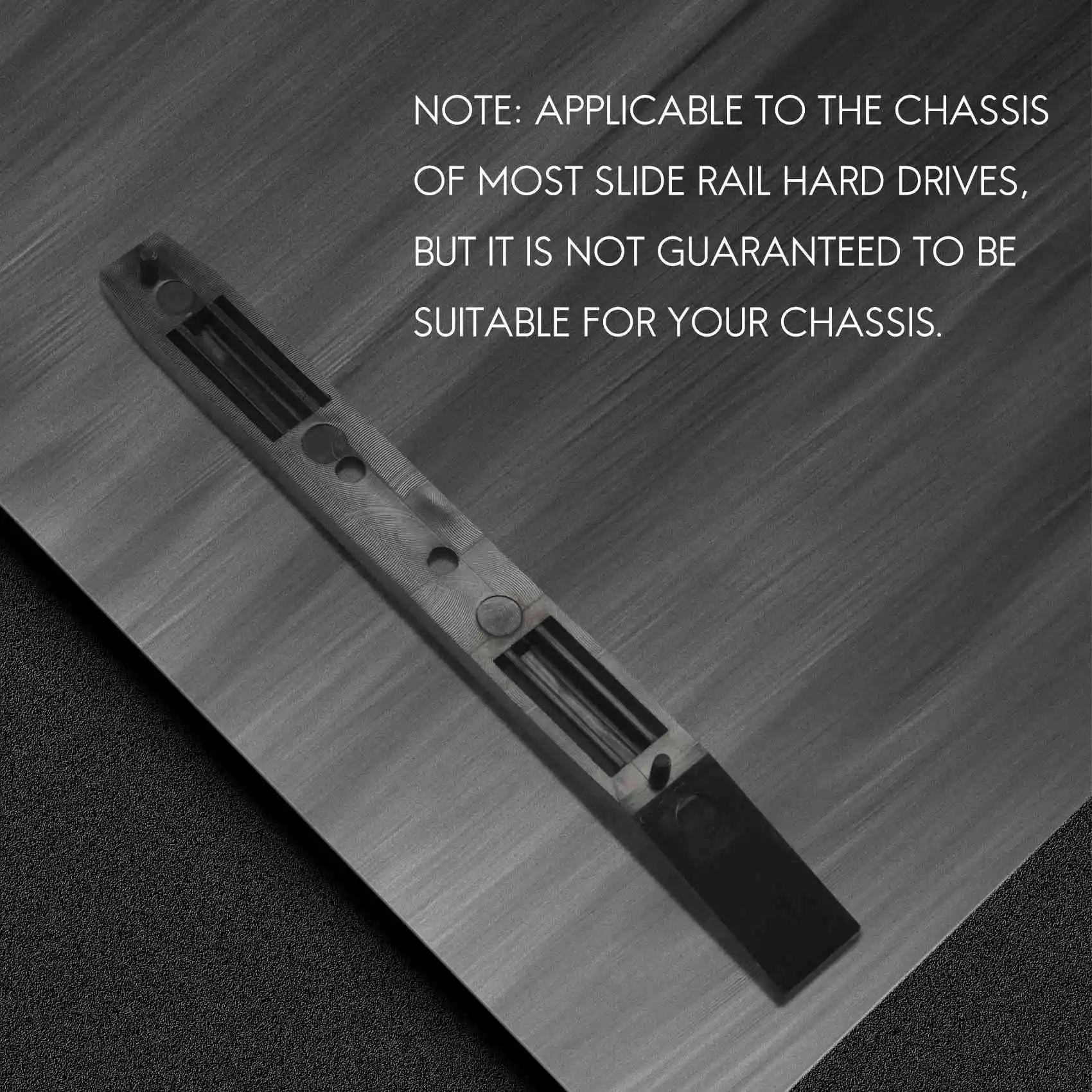 10 Pairs الأقراص الصلبة القضبان الشاسيه قفص الملحقات محرك خليج المنزلق البلاستيك القضبان ل 3.5 إلى 5.25 القرص الصلب علبة العلبة