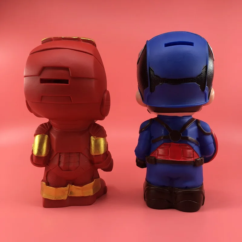 1pcs Disney Iron Spiderman Piggy Bank for Kid Boy Birthday Gift  Children Paper Coin Safe Banking Cartoon Money Box Savings