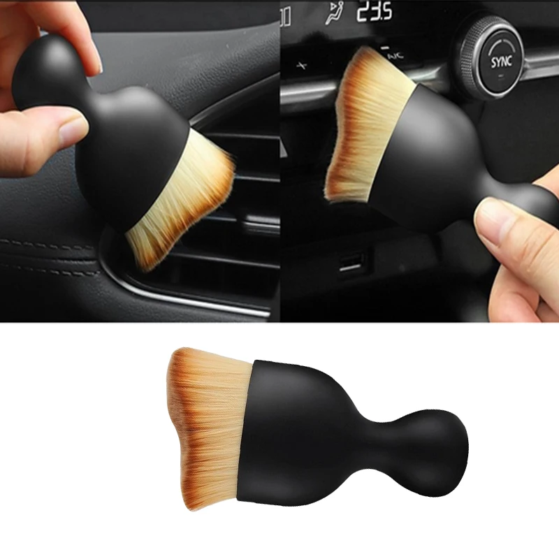 

1pcs Auto Interior Cleaning Tools Clean Accessories Car Curved Detail Brushes Air Conditioning Outlet Cleaning Manual Brush