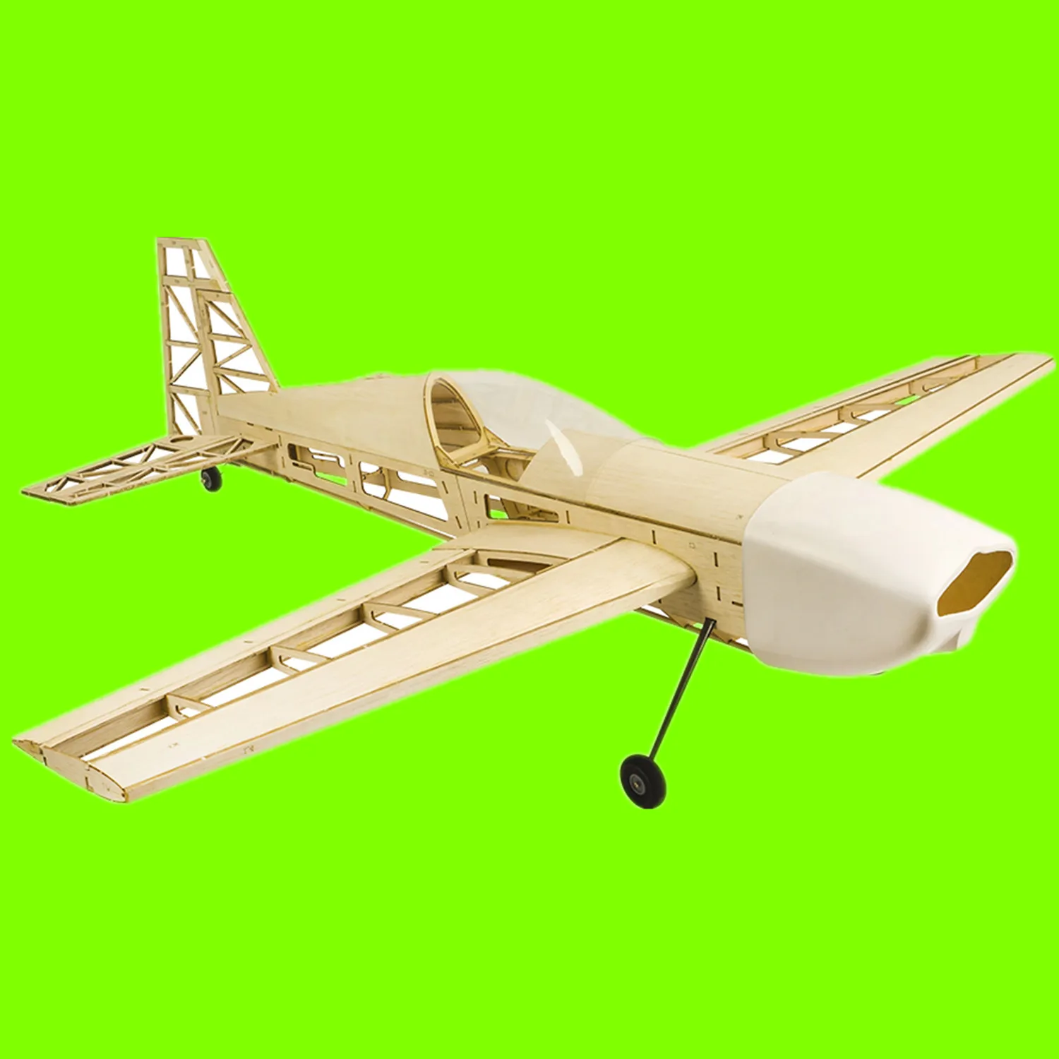 Extra330 1000mm Balsa RC Plane Kit Laser-Cut, Aerobatic Frame for DIY Builders - Uncovered Model for Intermediate Hobbyists - view 5