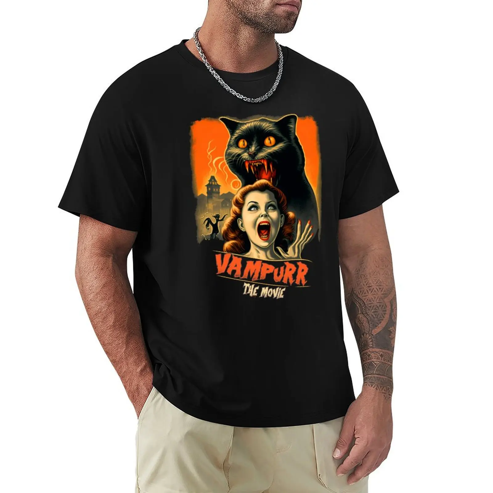 Vampurr The Movie T-Shirt Fashion Graphic Tee for Men