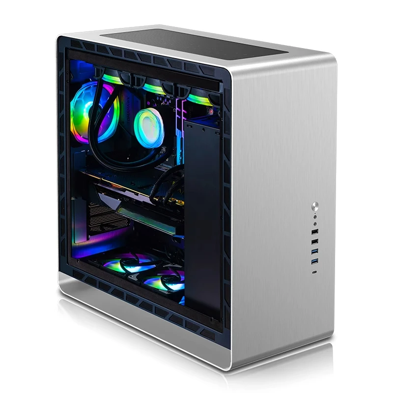 Chassis aluminum alloy 360 cold row/main board/multi-hard disk position