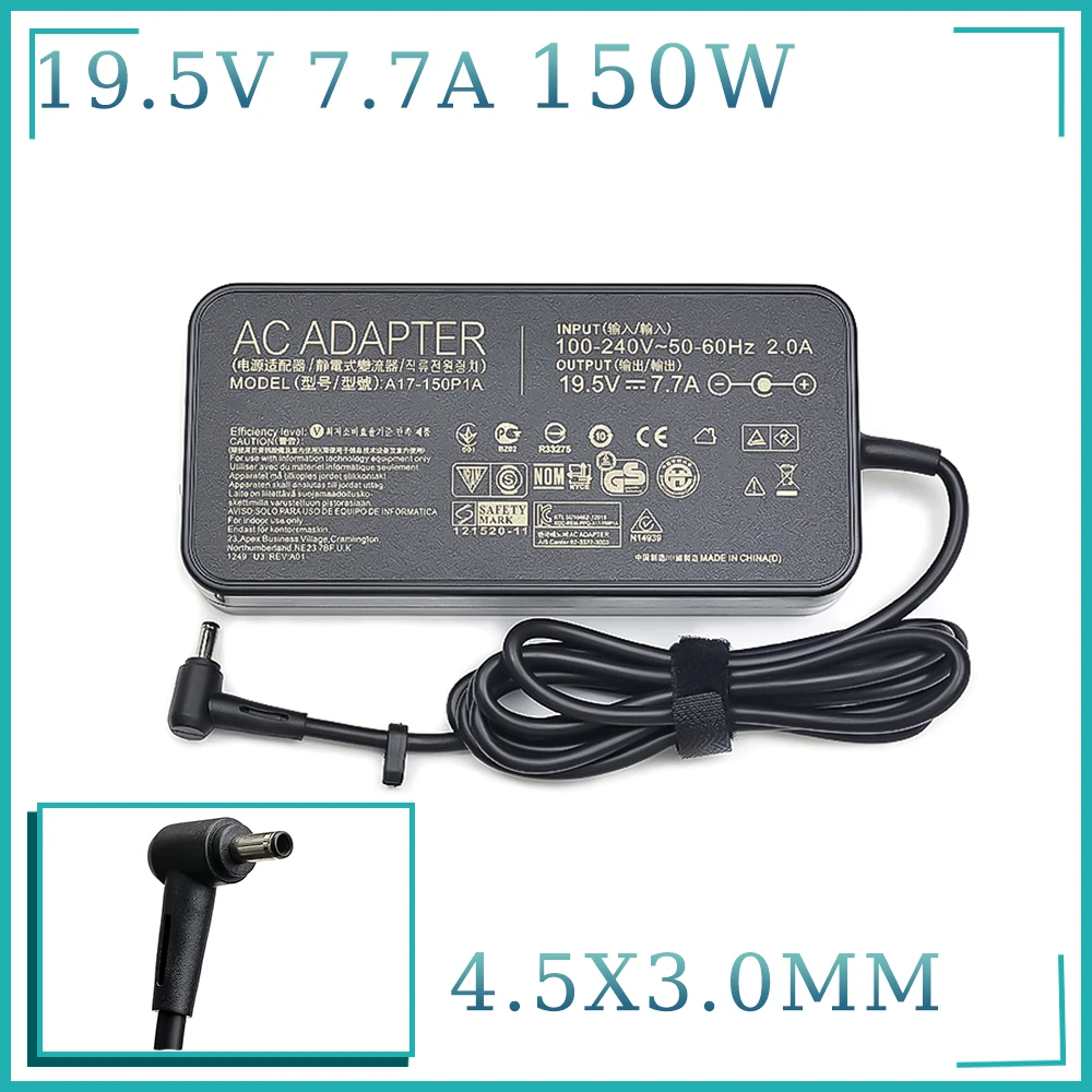 

Зарядное устройство для ноутбука Asus, 19,5 в, 150 А, Вт, X мм, A17-150P1A, UX580, UX580GD, UX580GE, UX550GD, UX550GE, UX550GE, X571LH
