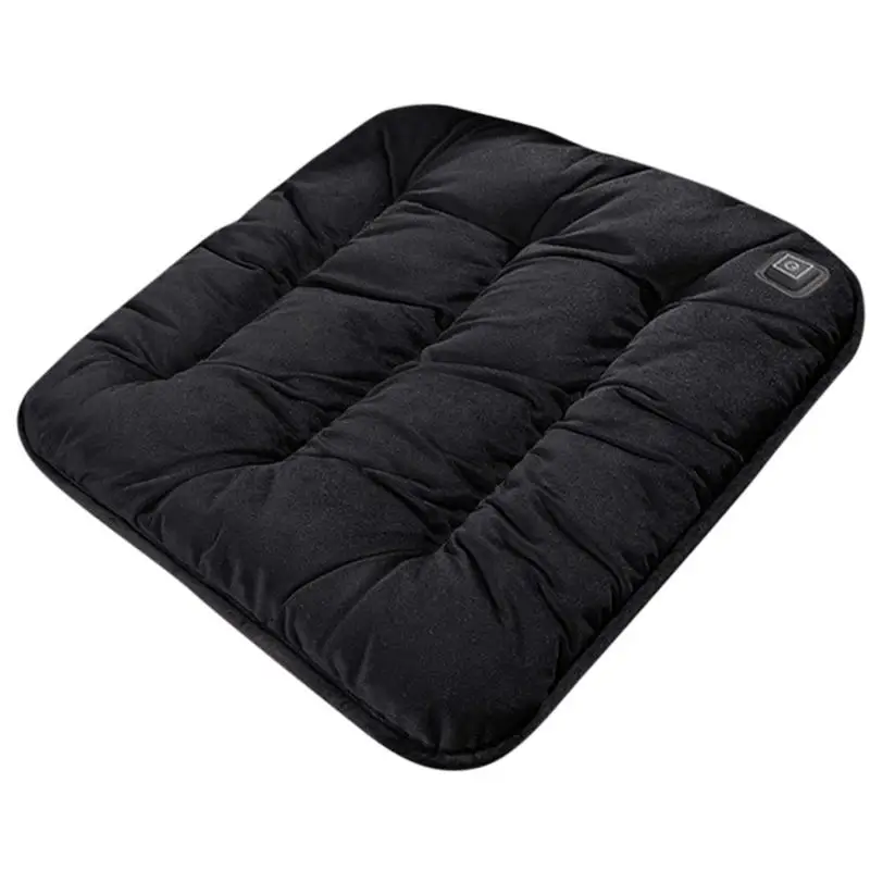 Heated Car Seat Cushion Graphene Heat Massage Chair Pad Plush Outdoor Heated Chair Cushions USB-Powered Massage Heat Seat