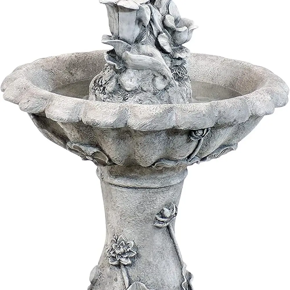 

42 Solar-Powered Fairy Flower Fountain with LED Lights for Outdoor Gardens and Patios