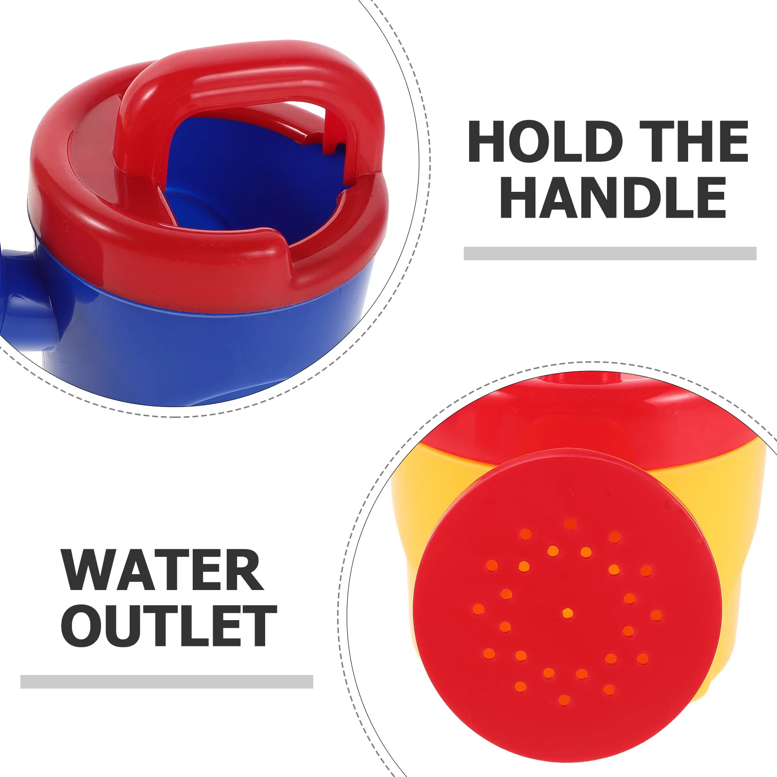 3 قطع من ألعاب حمام الأطفال: بخاخ علبة سقاية ملون للأطفال الصغار في الهواء الطلق والحديقة والشاطئ ورذاذ الزهور وحمام السباحة #2