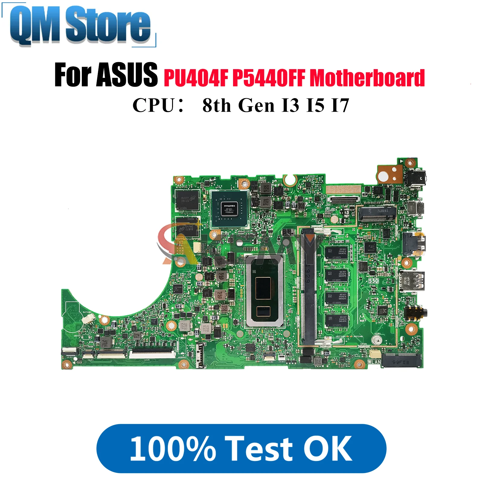 

P5440FF Laptop Motherboard For ASUS ProArt PU404F P5440F P5440FF Notebook Mainboard With I3 I5 I7 CPU 100% tests OK fast ship