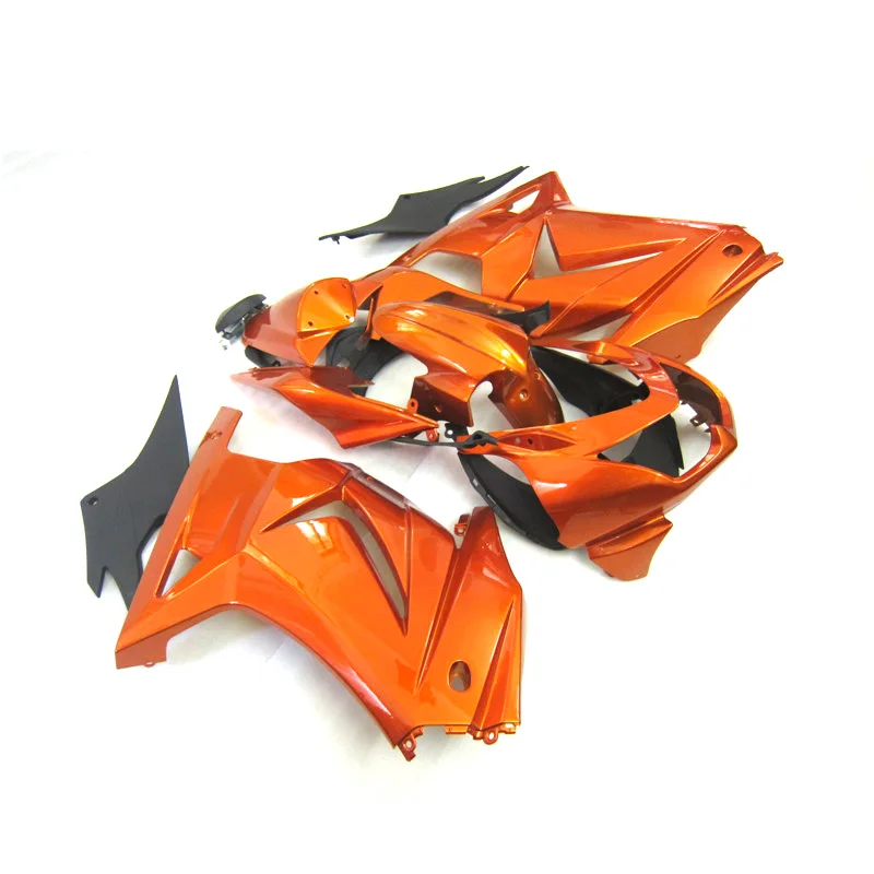 Einspritzmotorrad für Kawasaki Ninja 250R Verkleidungsset 2008–2012, orange-schwarzes Verkleidungsset 250r 08 09 11 12 28