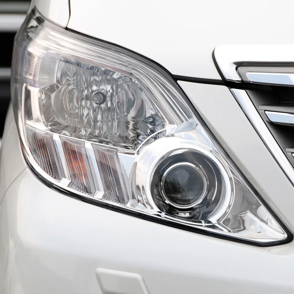 For Toyota Alphard 2008~2012 Front Lamp Shade Headlight Mask Shell Transparent Cover Lens Replace The Original Lampshade