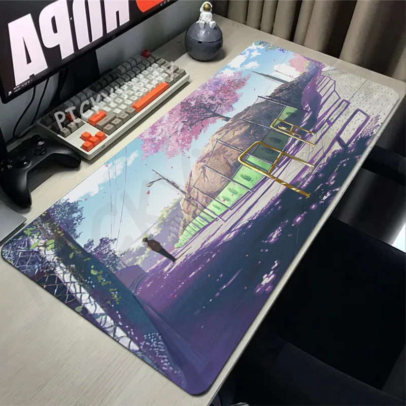 Straat Pixel 80x30 cm XXL Lock Edge Muismatten Grote Gaming Muismat Toetsenbord Matten Muis Mat Beest Bureau Pad voor Gift Muismatten