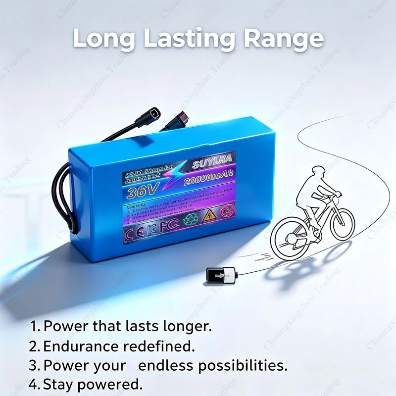 New 36V 21700 Lithium-ion Battery 10Ah 15Ah 20Ah 30Ah 10S 2P 3P 4P 6P Suitable for 100-1500W Scooters and Other Motors BMS