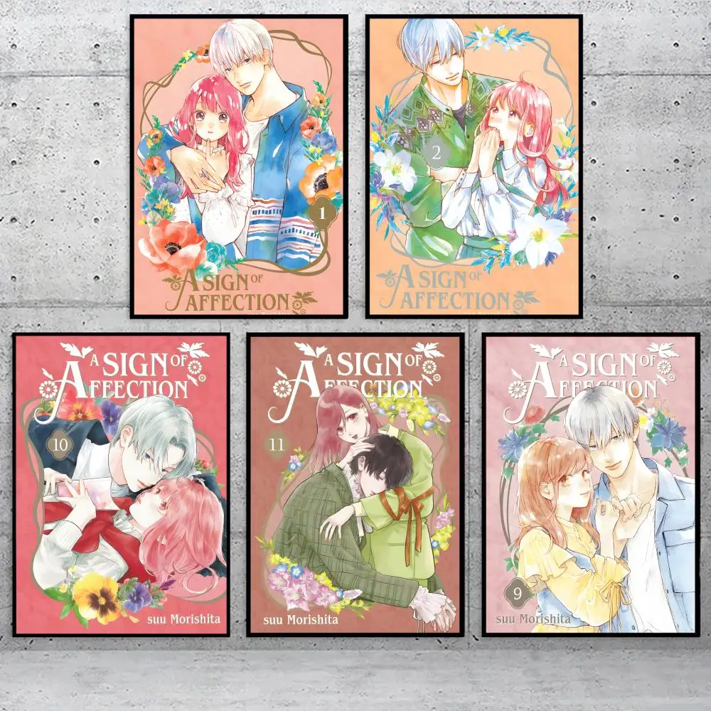 

A Sign Of A-Affection Painting Calligraphy High Quality Modern Canvas Wall Art Decoration For Home Living Room Bedroom Gift