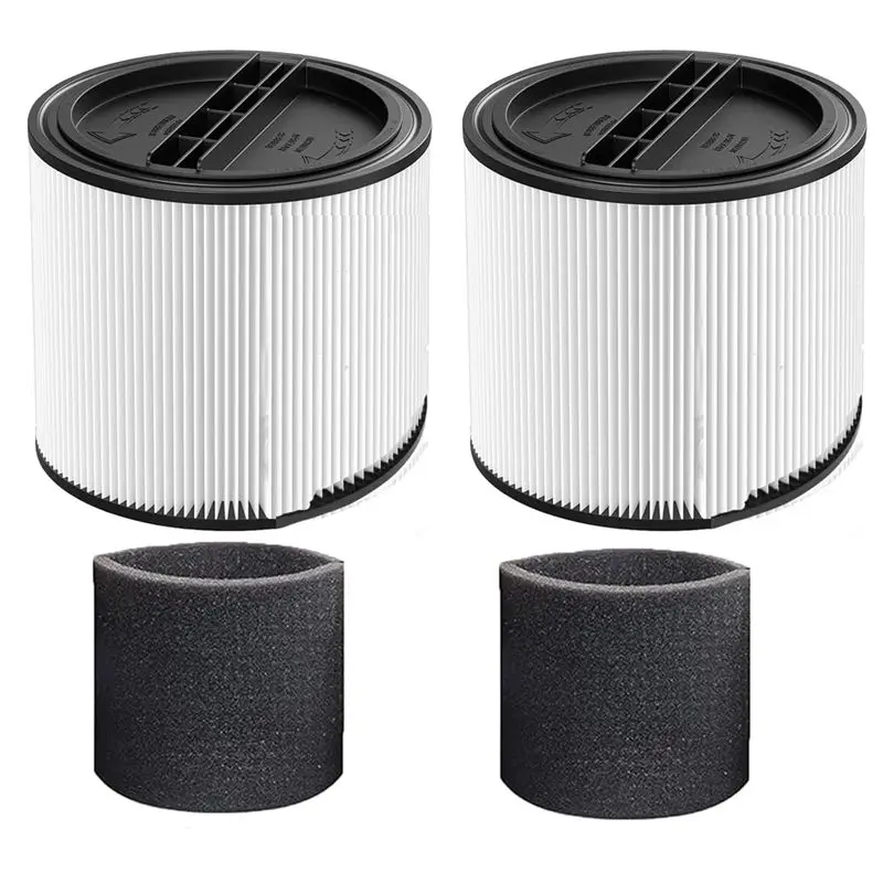 

Комплект сменных фильтров AT14 90304 для картриджного фильтра Shop Vac 90350, подходит для большинства пылесосов для влажной и сухой уборки объемом 5 галлонов и более.