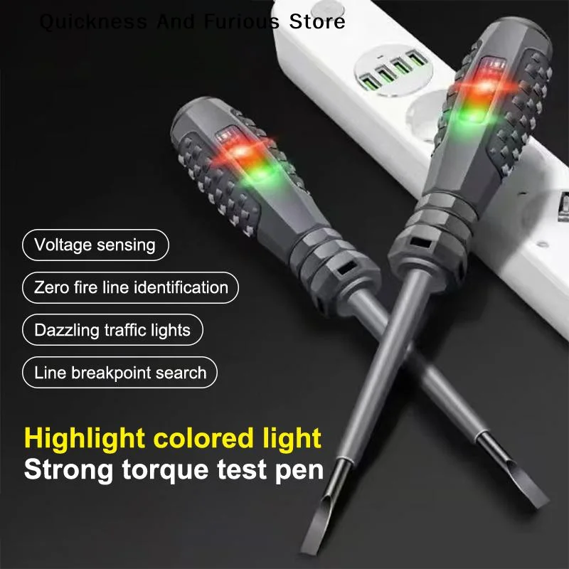 【TO】Multi-functional Electrician Screwdriver Household Intelligent Measuring Pen ABS Non-contact Induction Voltage Power Tester