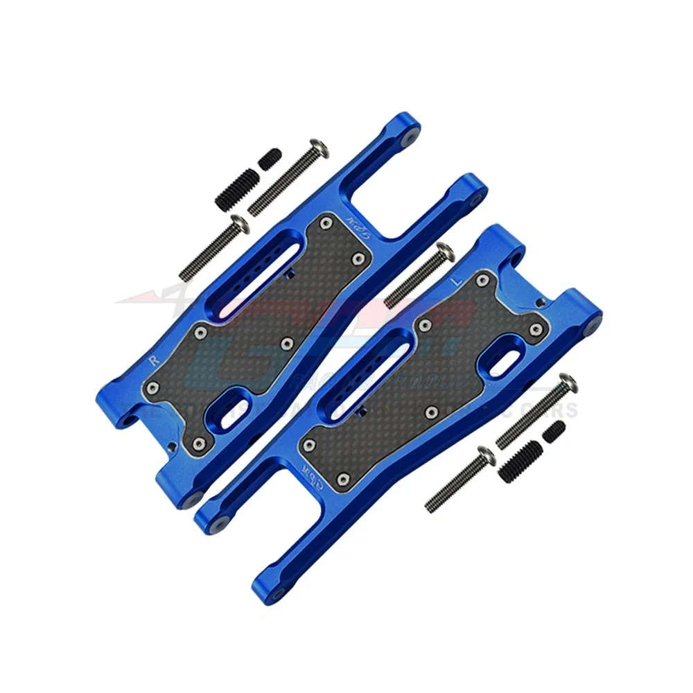 GPM Metal Carbon Fibre Front Lower Suspension Arm 9530 9531 9633 for Traxxas 1/8 Sledge 4WD Monster Truck 95076-4 Upgrade Parts
