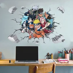 3D Posters Japan Anime Wall Stickers Boy Kids Birthday Party Gift Kakashi Nursery Bedroom DIY Decor Waterproof Murals Wallpaper