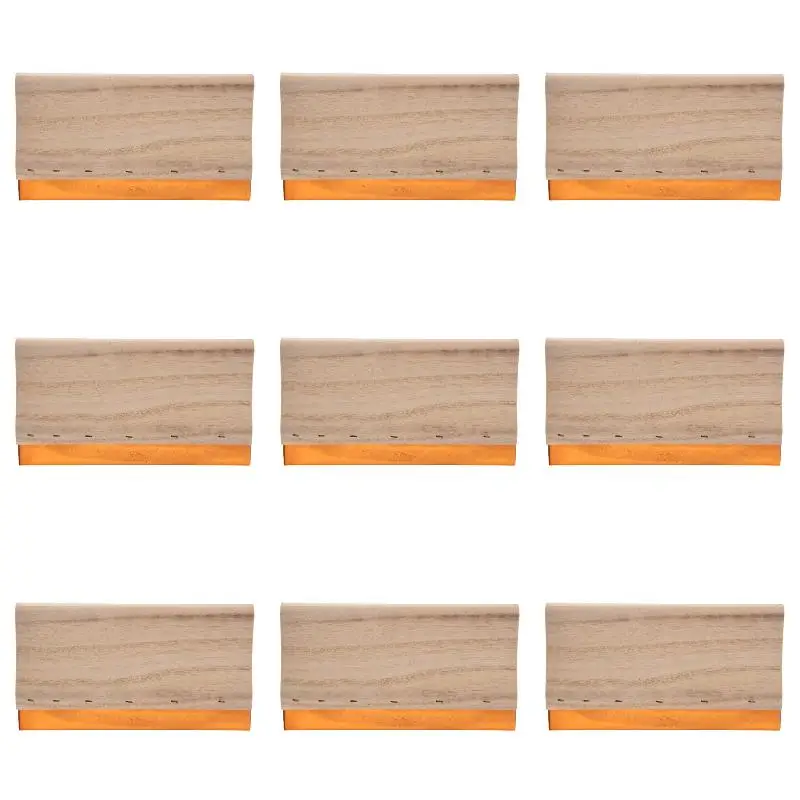 9Pack X(8 inch Silk Screen Printing Squeegee Single 70 Durometer Ink Scraper Tools)