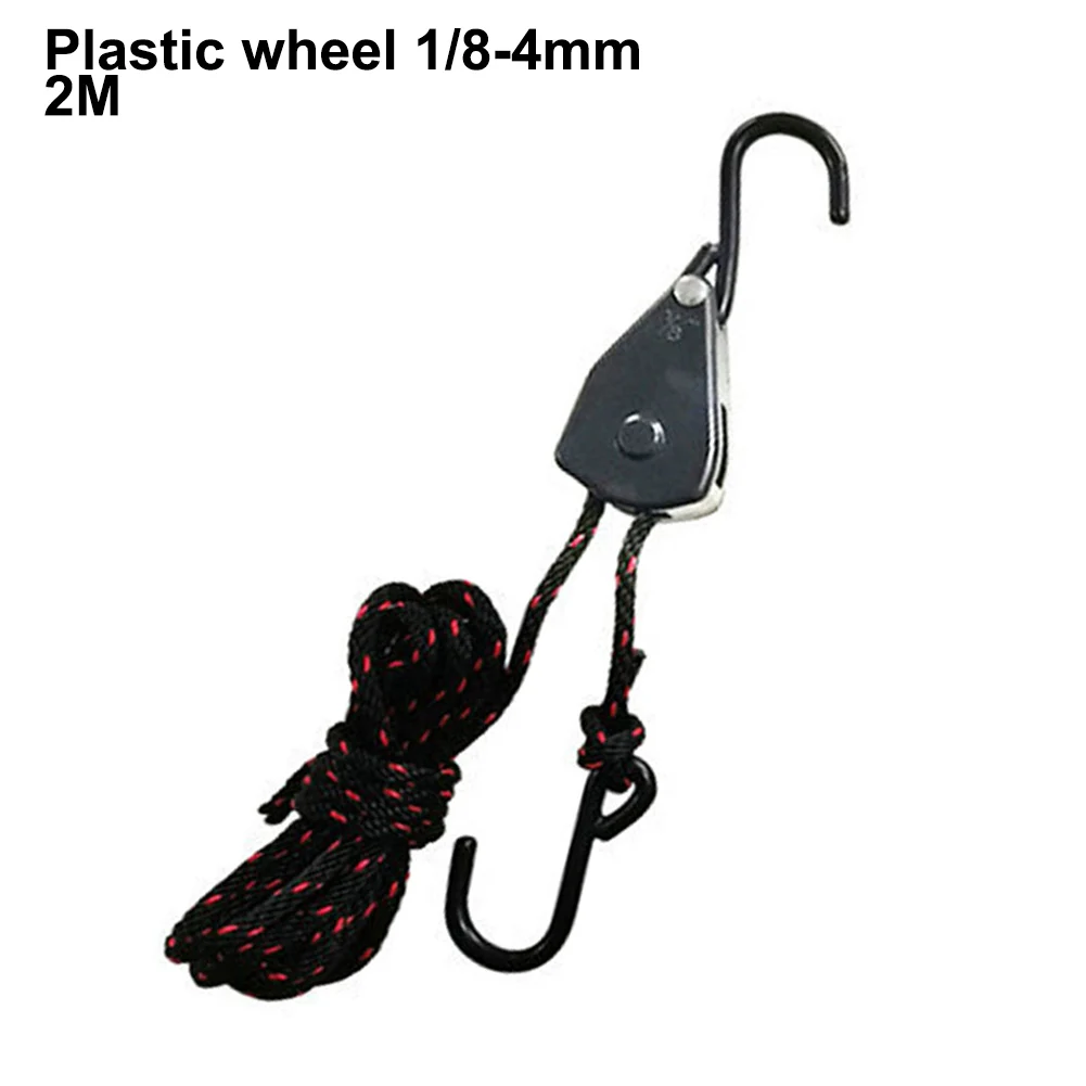 

Outdoor Activities Lanyard Binding Rope Camping Pulley Rope ABS Plastic Load-bearing Capacity 68kg Polypropylene Rope