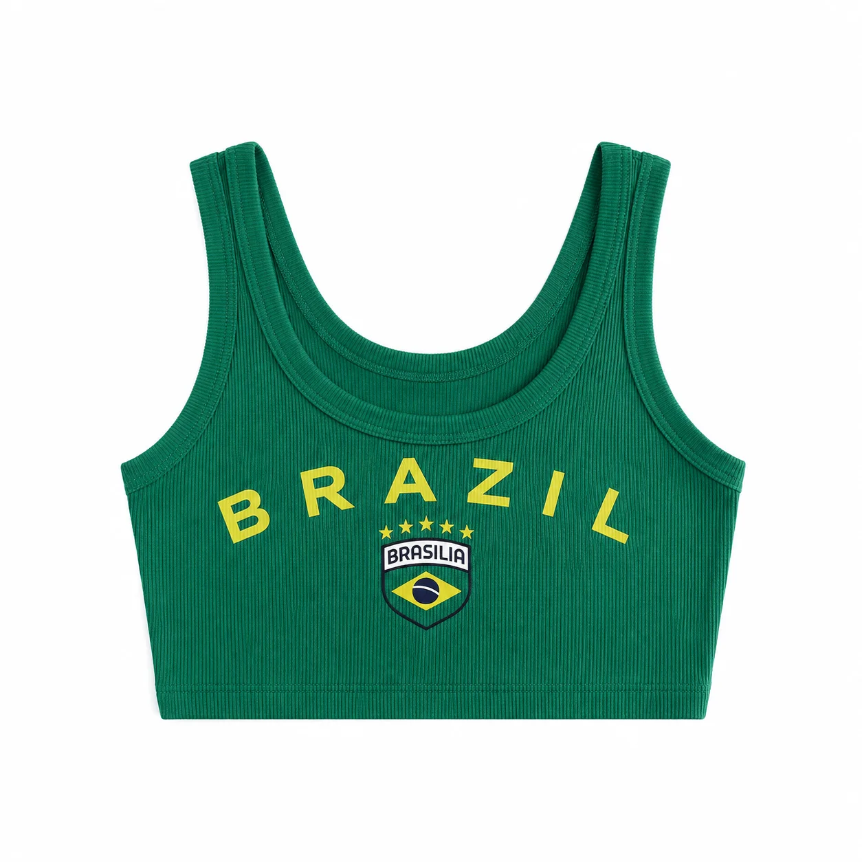 Spring Summer New Sexy Punk Rock Woman's Gothic Brazil Green Tank Tops Vintage Crop Tops Y2k Girls Cute Sleeveless Streetwears