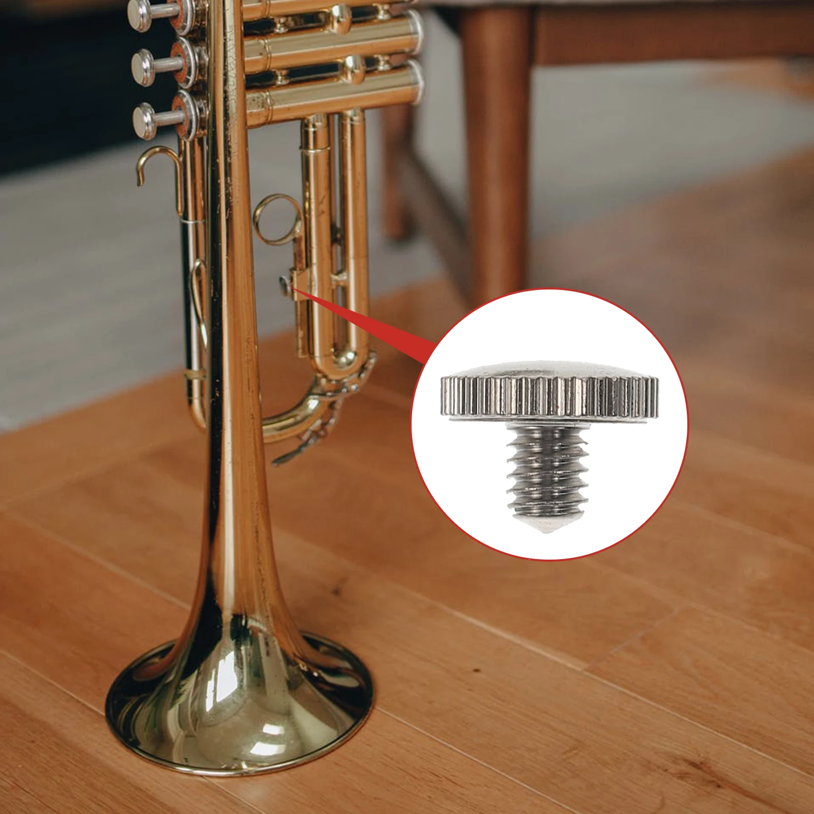 

5Pcs Trumpet Ring Pull Screws High Hardness Durable Replacement Parts Accessories Musical Instrument Repair Ring-Pull Screws