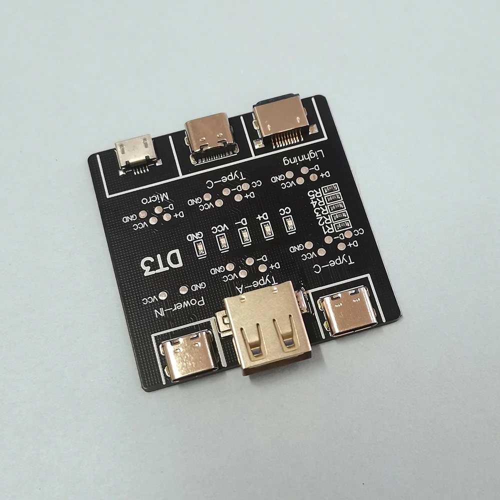 1 Stück Testboard DT3 USB-Kabeltester - 6-in-1 Datenkabel-Detektionsboard für IOS/Android/Micro/Type-C Kurzschluss-/Offenkreis-Testwerkzeug – Detail 2