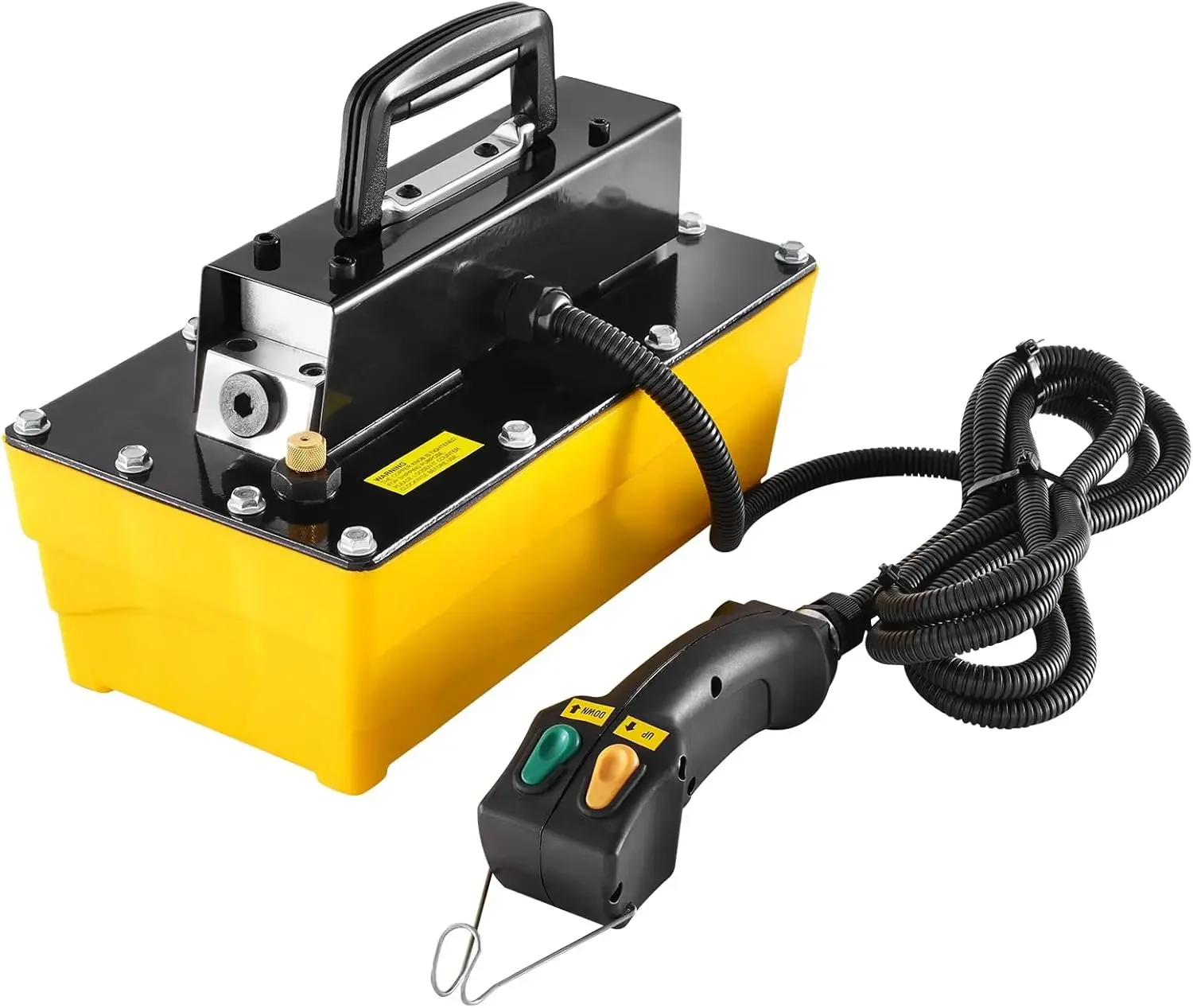 

10,000PSI Air Hydraulic Pump, 0.61 Gal Reservoir, NPT 3/8 In Oil Outlet, NPT 1/4 In Inlet, Plastic Air Hydraulic Pum