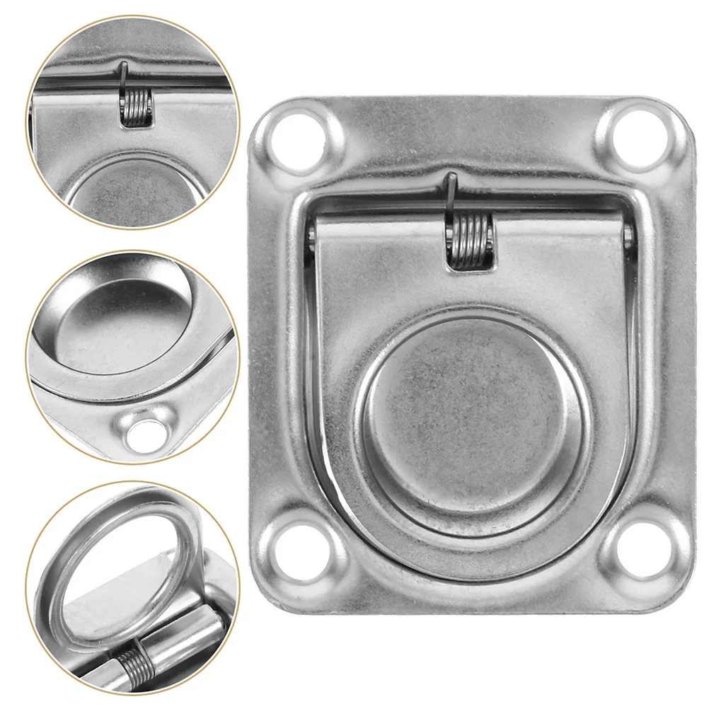 

Stainless Steel Recessed Pull Ring Flush Mount For Boat Hatch Marine Hardware Hidden Latch Deck Handle Yacht Kayak Fishing