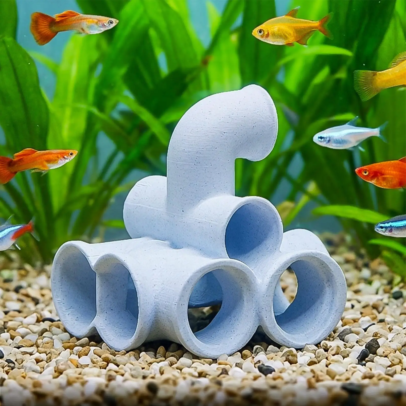Escondite para Acuario, Cueva de Refugio para Peces Pequeños, Camarones, Cría, Descanso y Juego, Decoración para Peceras, Refugio para Peces y Camarones