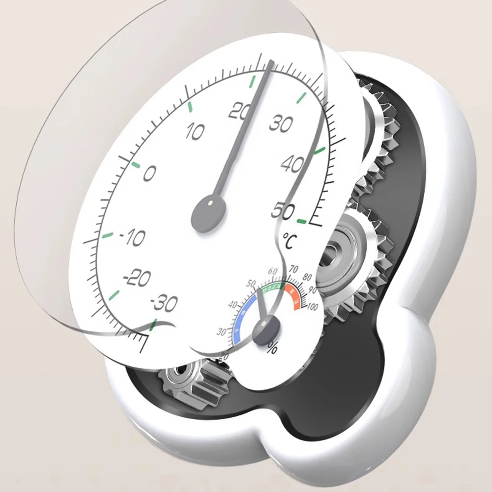 

Термометр и гигрометр с двумя циферблатами без батареи, точный термометр для климата в помещении, 2 шт., с двойной шкалой, Цельсия, Фаренгейт
