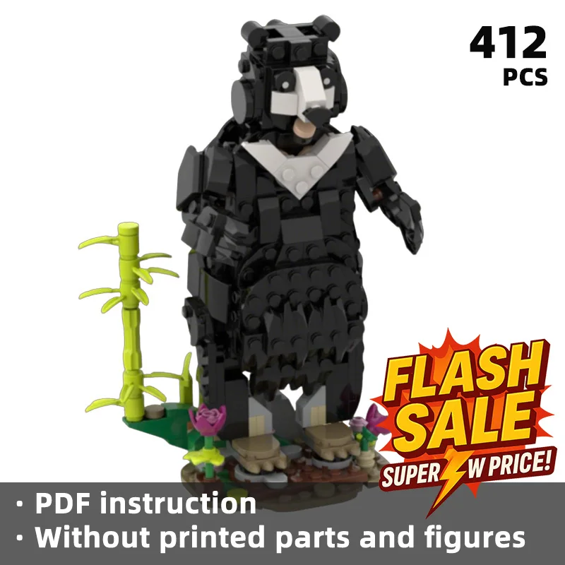 

The bear-themed building blocks highly reproduce the classic appearance of bears and have a naturally cute texture Animal