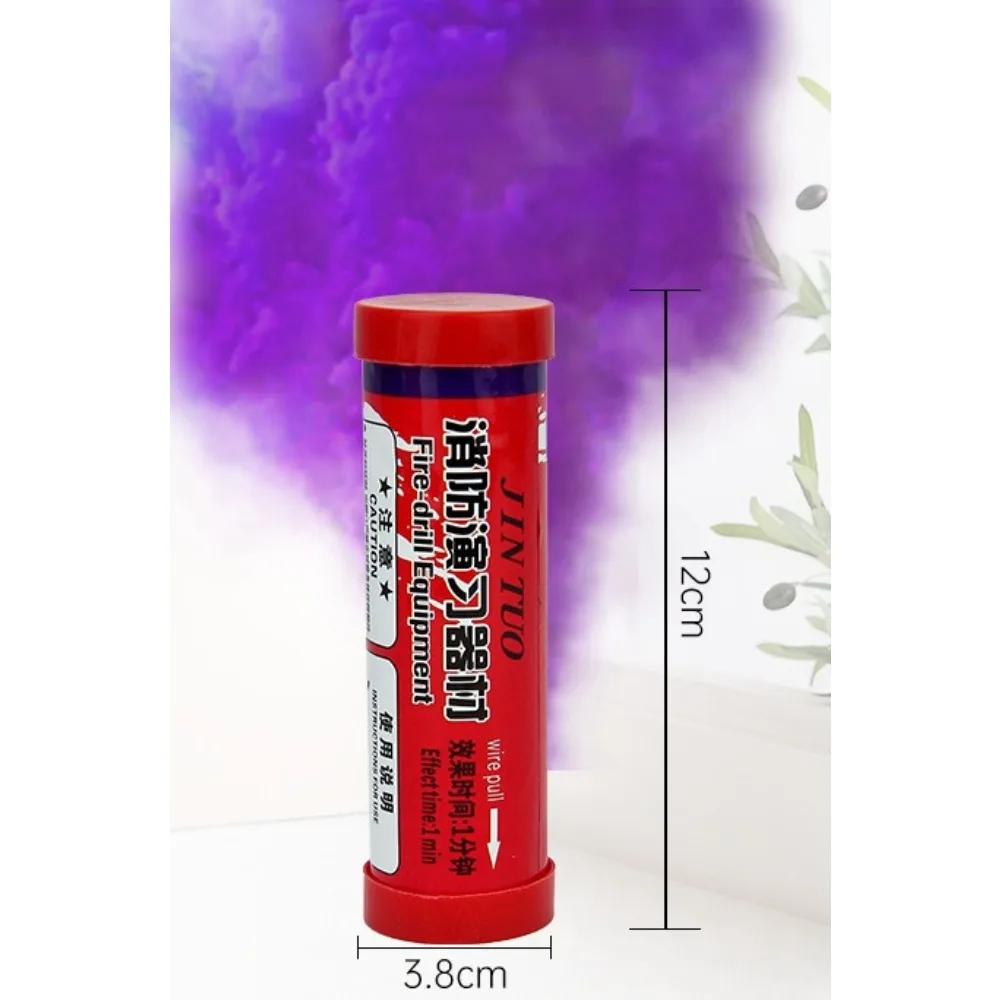 3 قطعة/5 قطعة أداة حفر النار الملونة علبة دخان حوالي دورة 1 دقيقة علبة إطفاء الحريق في حالات الطوارئ دعامة الهالوين