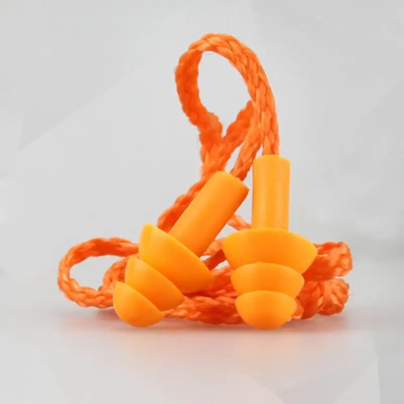 77JD Soft Silicone Plugs Caps redução ruído Auditando para Protecti