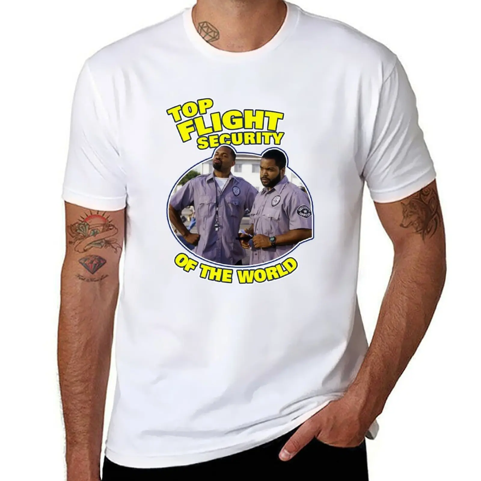 

friday after funny top flight security T-Shirt t shirt man cotton anime t shirts oversize T-shirt