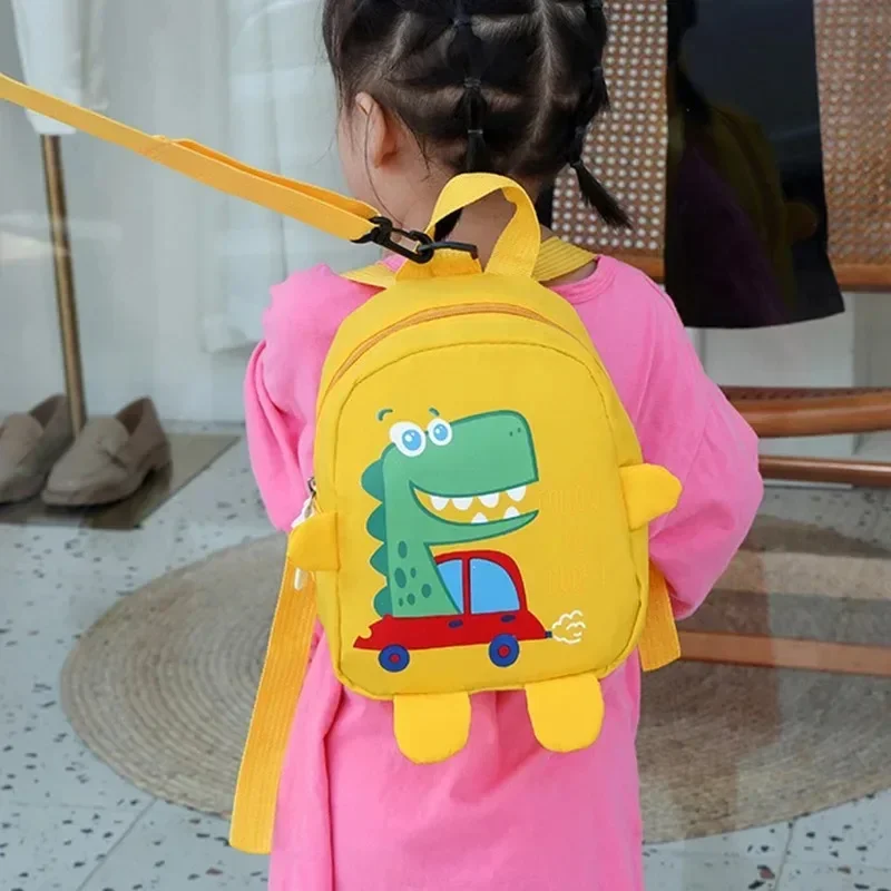 Cartoon Baby Harness Backpacks Cute Dinosaur Anti-lost School Bags Kindergarten Kids Girls Boys Schoolbag Toddler Rucksack