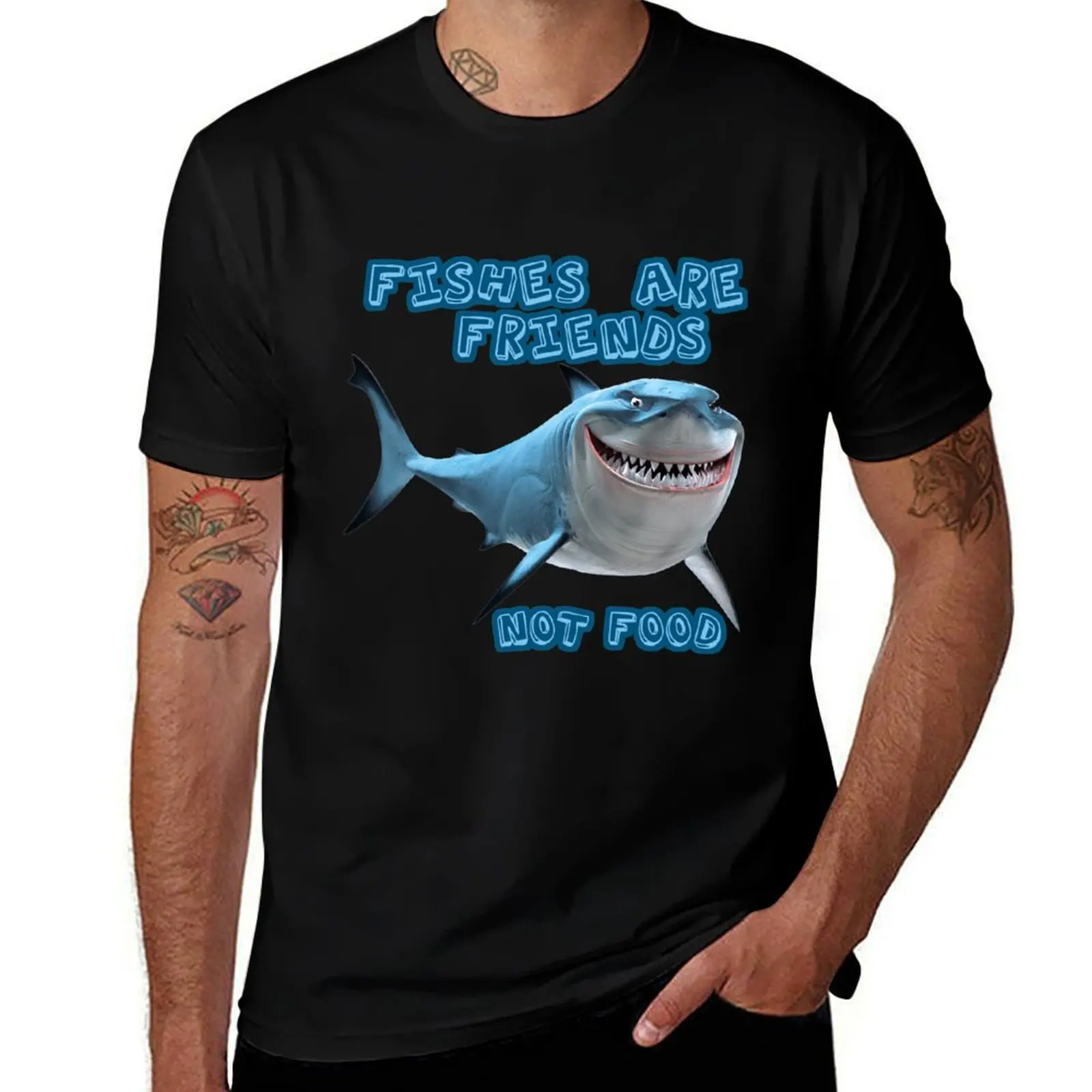 Camiseta Bruce the Great White Shark para deportes al aire libre, camiseta de manga corta