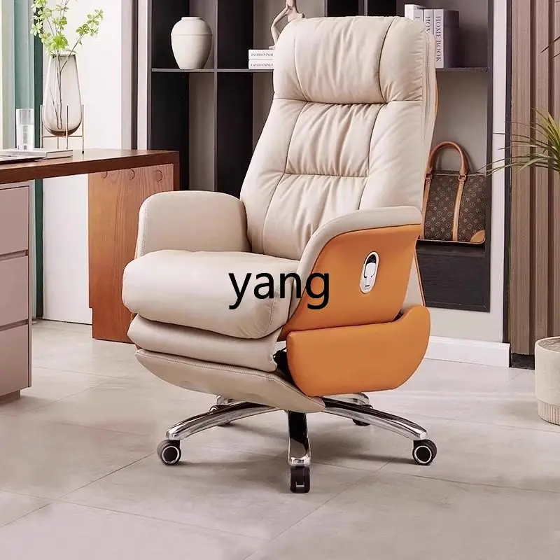 

Электрическое офисное кресло YJQ из кожи, с функцией наклона, для комфортной работы сидя, со встроенной подушкой.