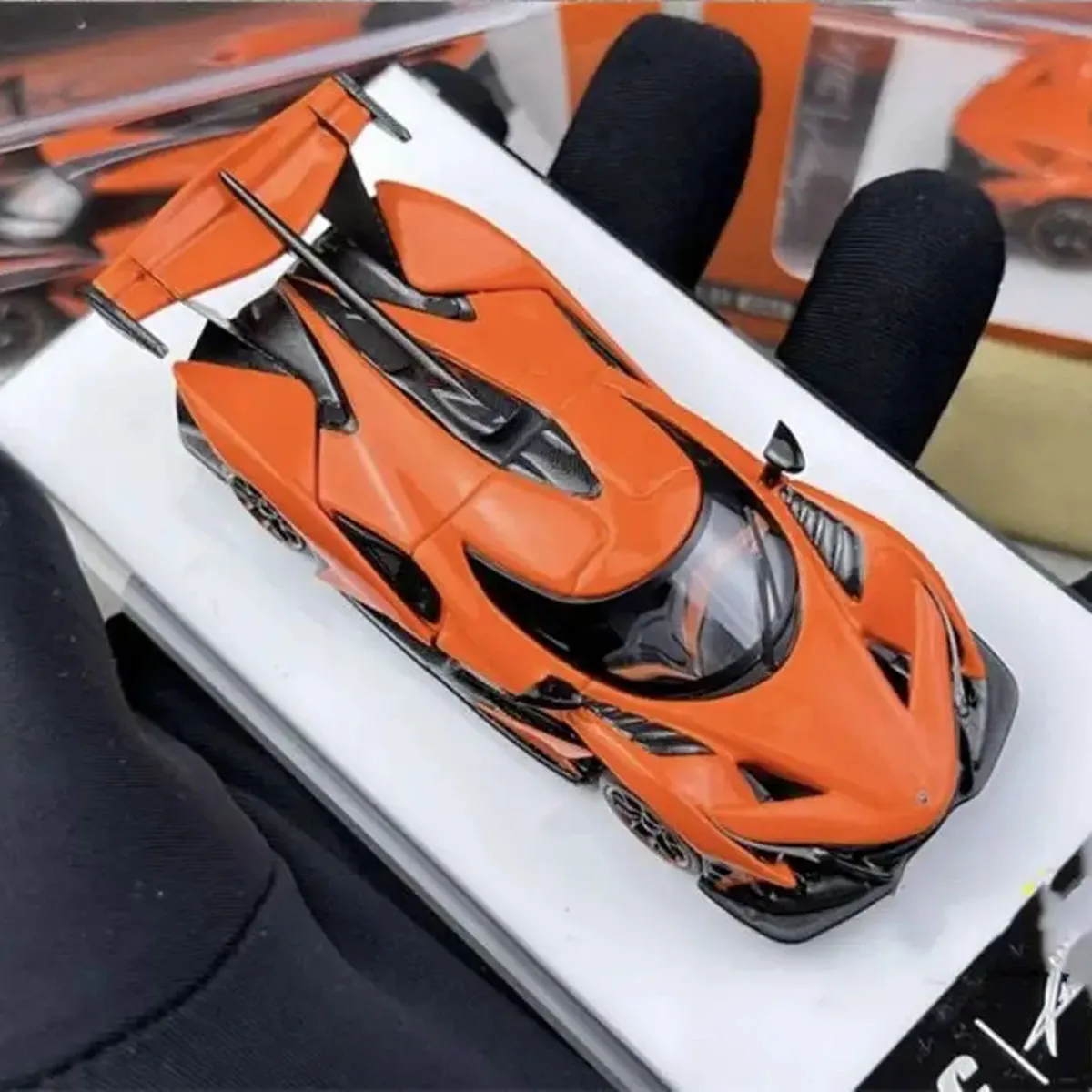 TPC 1:64 Apollo Intensa Emozione Diecast Model Car. Vibrant orange/black livery, iconic hypercar design In Stock Ready To Ship view 4