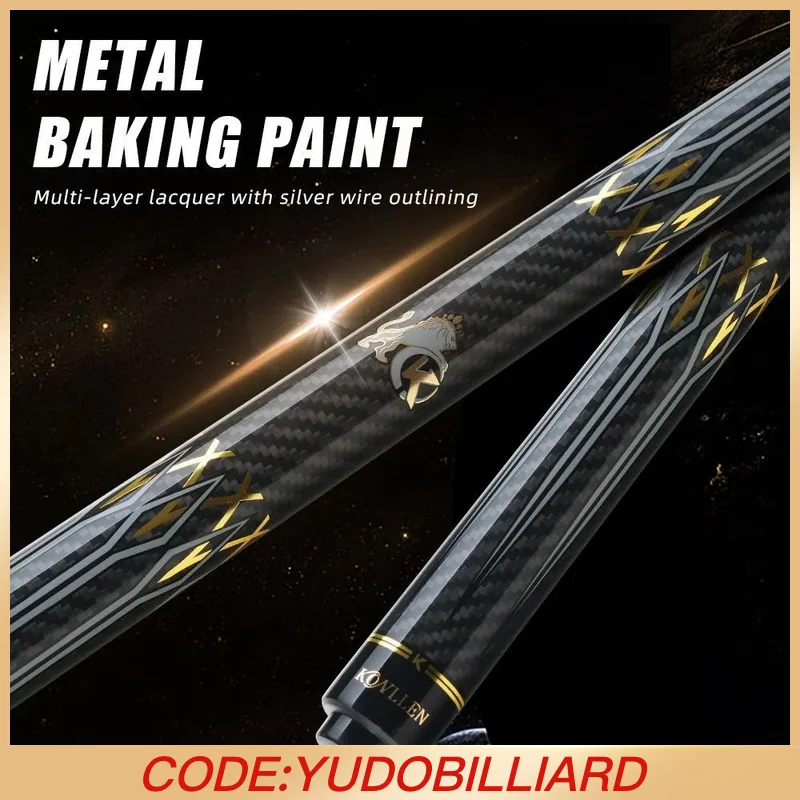 

KONLLEN Бильярд KL-3K Кий из углеродного волокна 12,2 мм, наконечник 3*8/8, штифт для сустава Uniloc, профессиональный комплект палочек с низким дефектом