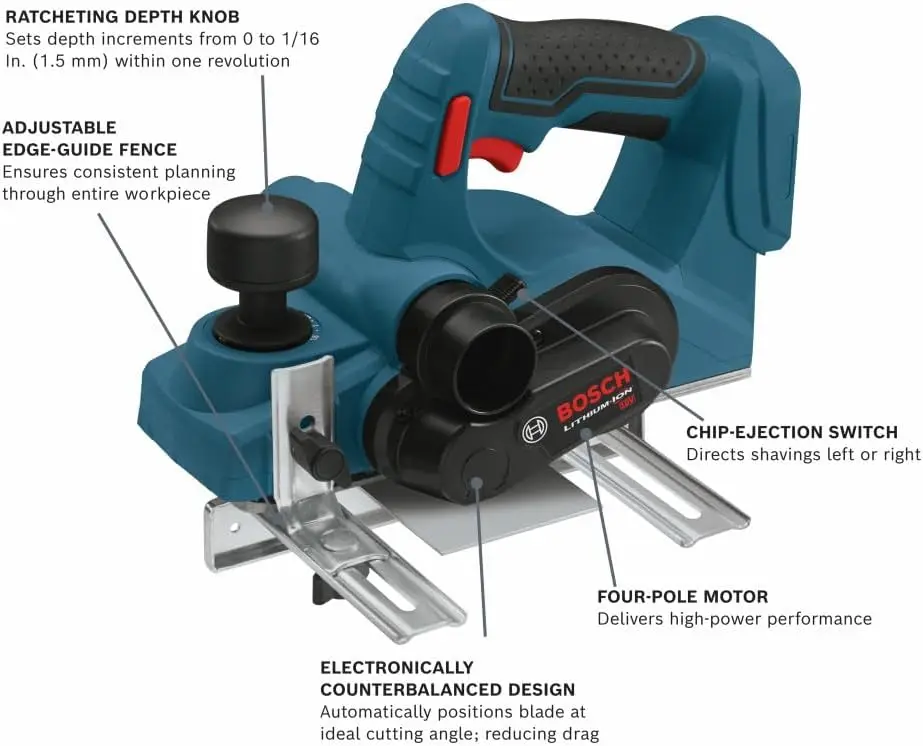 PLH181B 18V 3-1/4 In. Planer (Bare Tool)