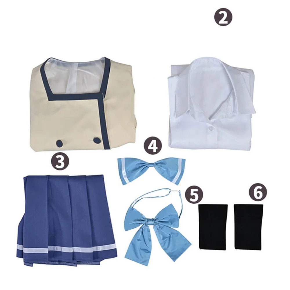 Disfraz de Cosplay Unisex de Anime XIN LAI SEN, Uniforme de Minase Nagisa, Talla Personalizada