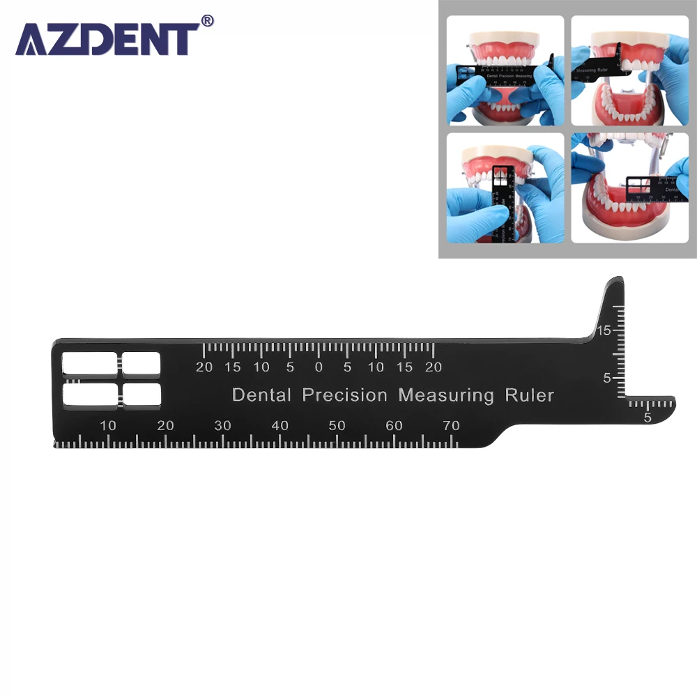 

AZDENT Dental Precision Multi-Measuring Ruler Medical Tool Measure Scale Endodontic Instruments Dentistry