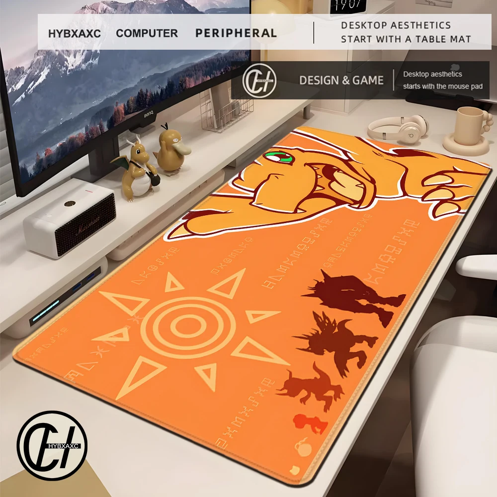 D-Digimon Adventure Mouse Pad Keyboard Mousepad Lauge 900X400 MM Desk Mat PC Gamer Office Carpet Home Table Pad