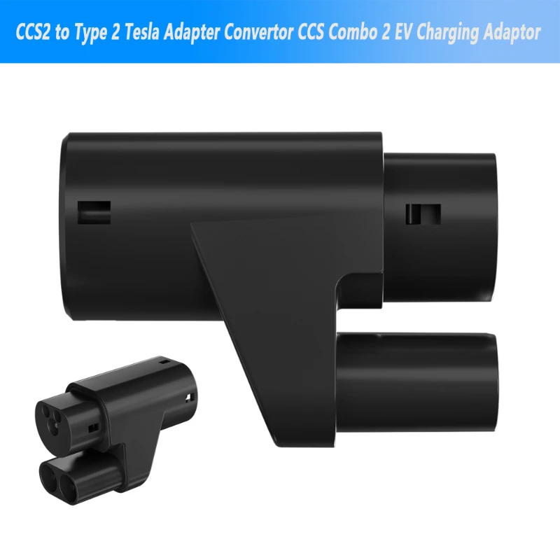 Electric Car Charger CCS2 To TYPE 2 Connector for Tesla Model Y S X 3 Electric Vehicle Plug Type2 EV Charger Adapter Charging