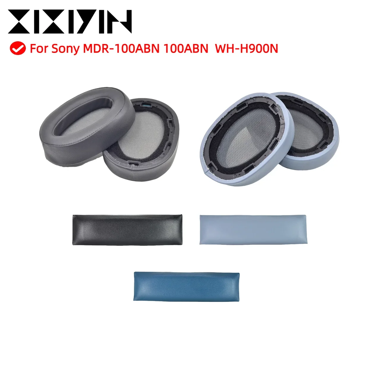 

Replacement Protein skin memory sponge Ear Pads Cushion for Sony MDR-100ABN WH-H900N High Quality Headphones Earpad Repair Part