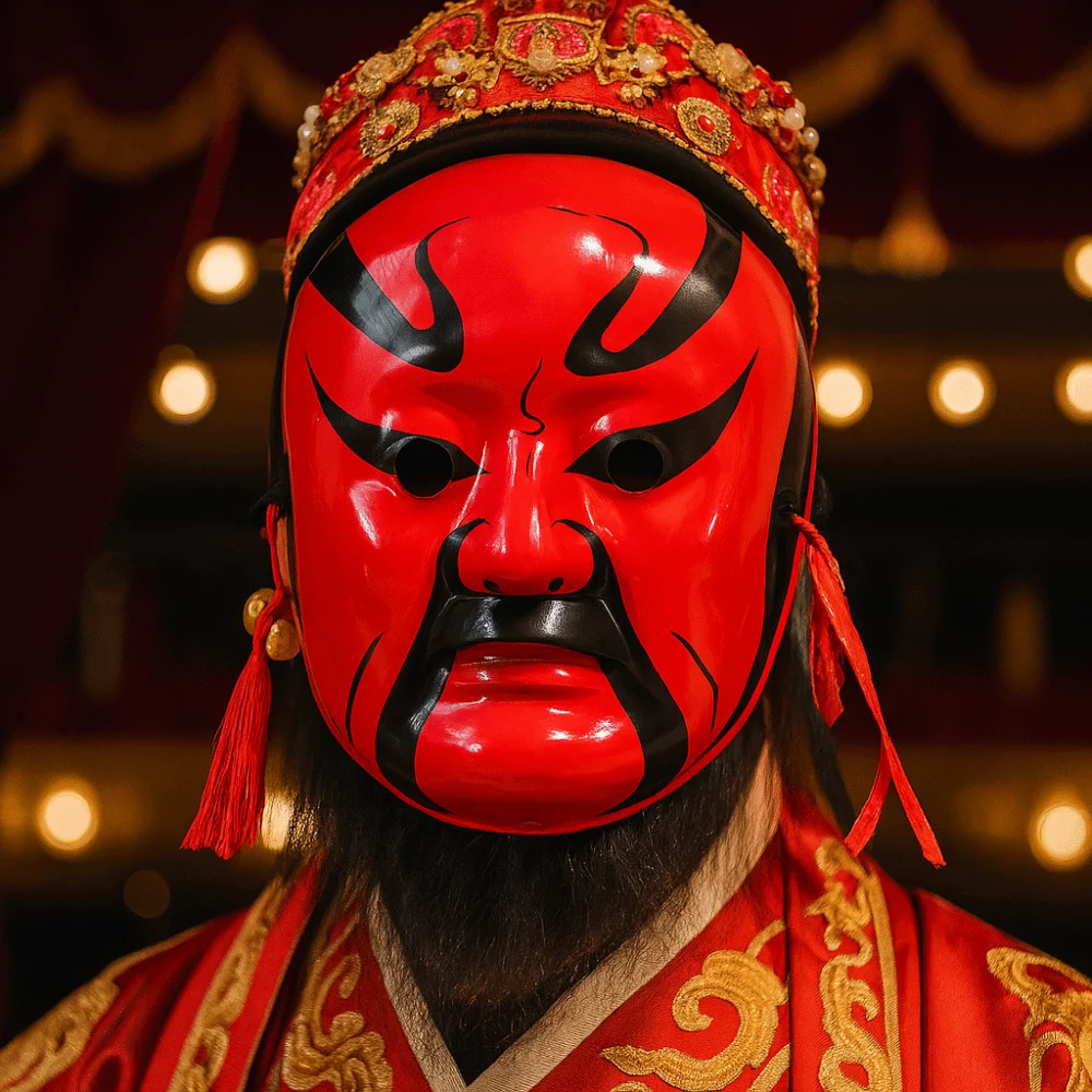 

Party Supplies Beijing Opera Mask Cosplay Prom Props Eye Mask Traditional Craft Theatrical Cultural Decorative Face Cover