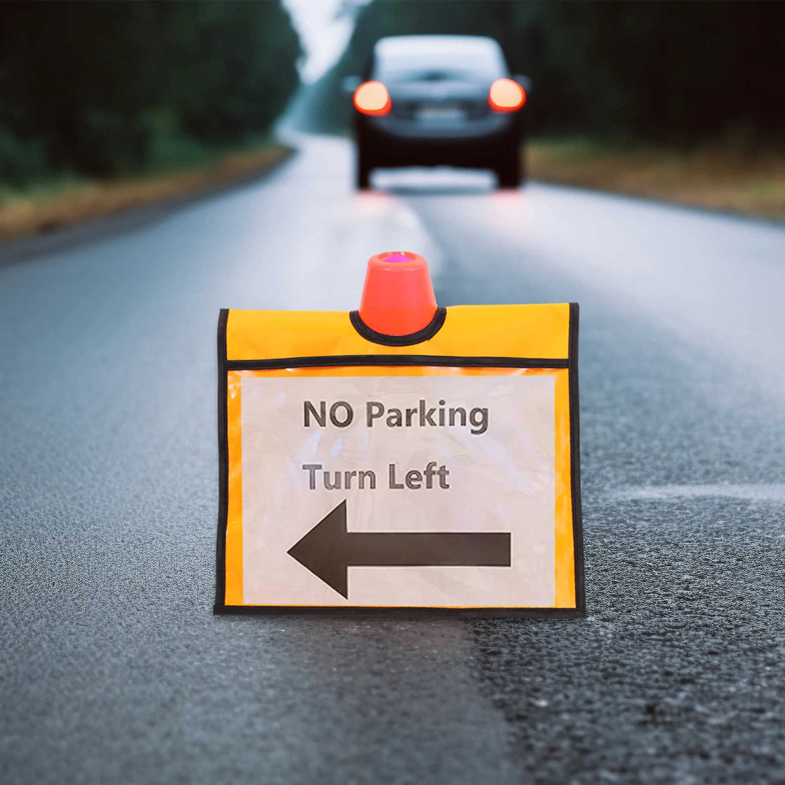 

2Pcs Traffic Cone Sleeve High Visibility Durable Safety Training Warning Sports Events Pocket Storage Traffic Cone Sleeves