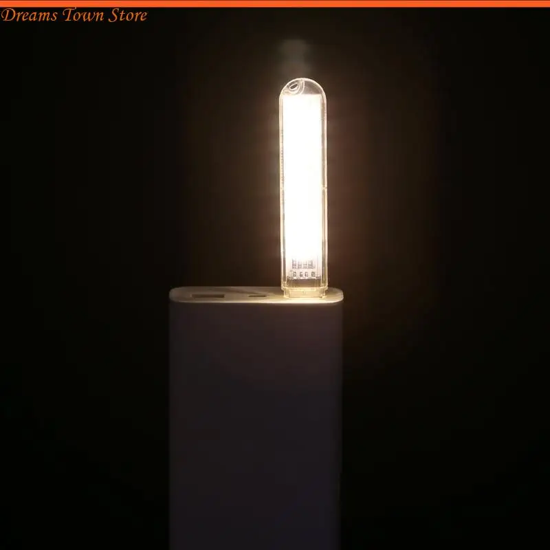 HX6A for DC 5V USB LED Reading Light Lamp Mini Portable 8 LED Eye-Care Night Light for Notebook Laptop Desktop PC