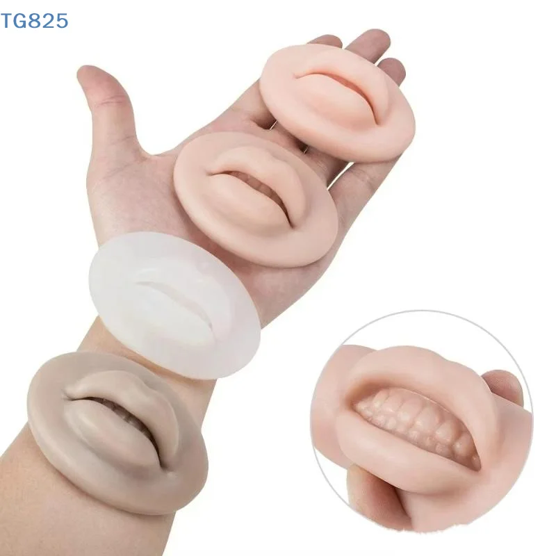 【AN】【SA】Tattoo Practice Skin 5D Lip Practice Silicone Skin Microblading Supplies For Permanent Makeup Lip Blush Training