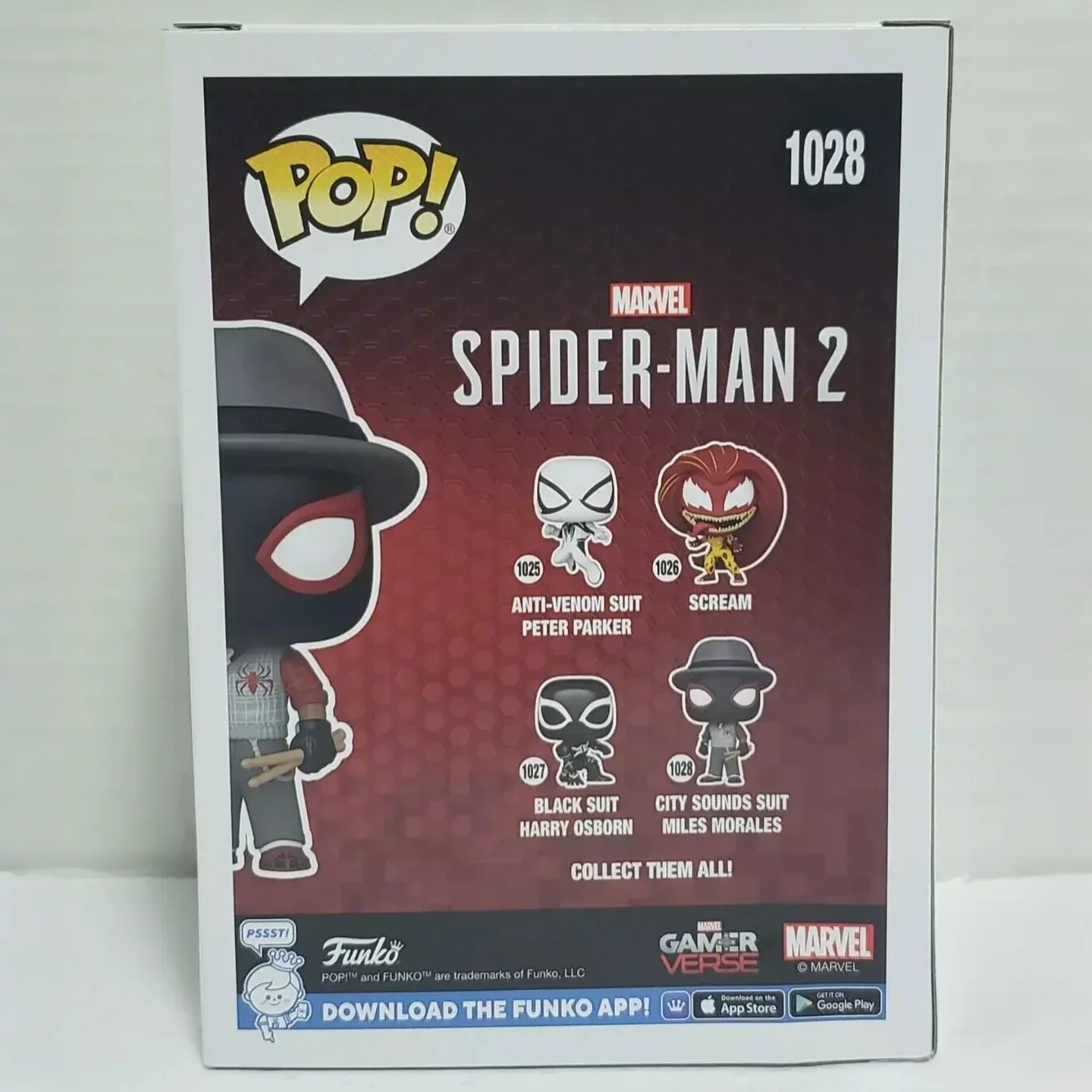 شخصية مارفل سبايدر مان 2 سيتي ساوندز سويت مايلز موراليس # 1028 Funko Pop 4.4 in لعبة تمثال فينيل قابلة للجمع ذات إصدار محدود #2