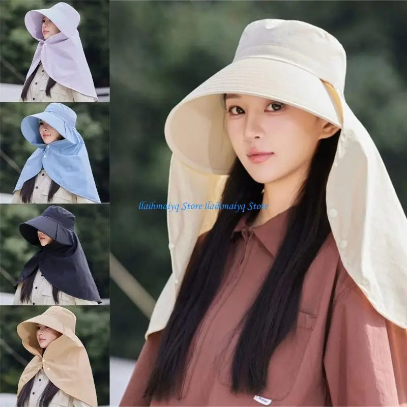 

573B Стильная солнцезащитная шляпа Мягкий удобный регулируемый размер для пеших прогулок и кемпинга